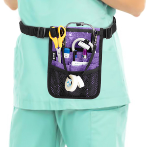 Organizador auxiliar de enfermería, Salvabolsillos enfermera, 15 x 10,5 cm,  Organizador de bolsillo enfermería, Accesorios enfermería,Verde
